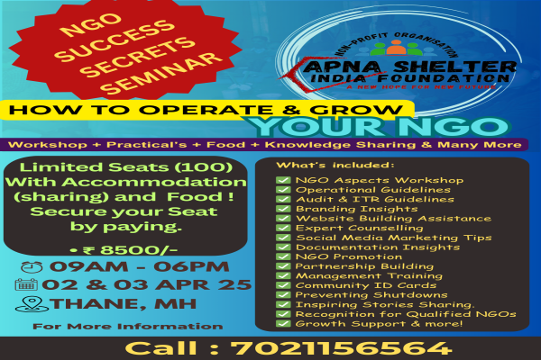 NGO SUCCESS SECRETS SEMINAR